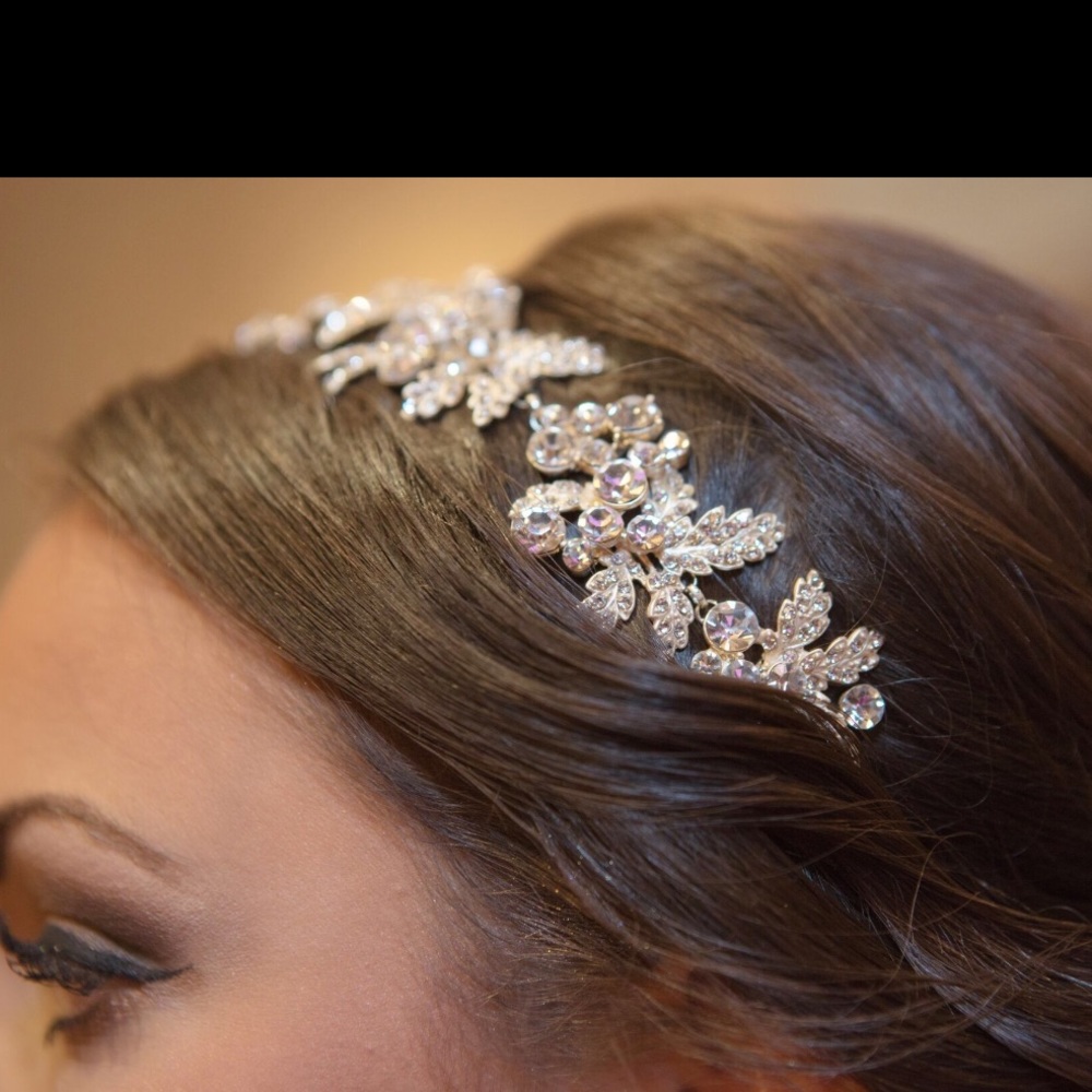 Ansonia crystal bridal headband